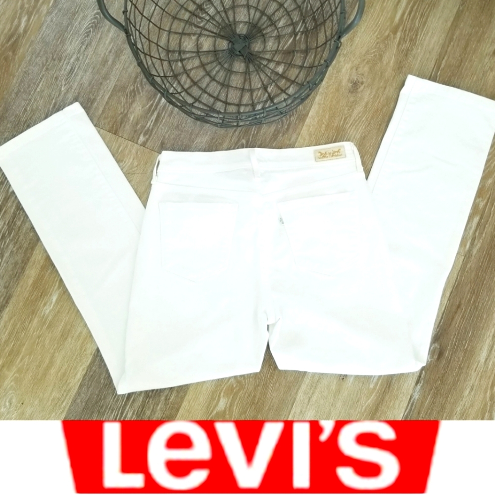 Levi's Women's 505 Straight Leg High Rise Mid Rise Denim Jean's Silver tab EUC 6